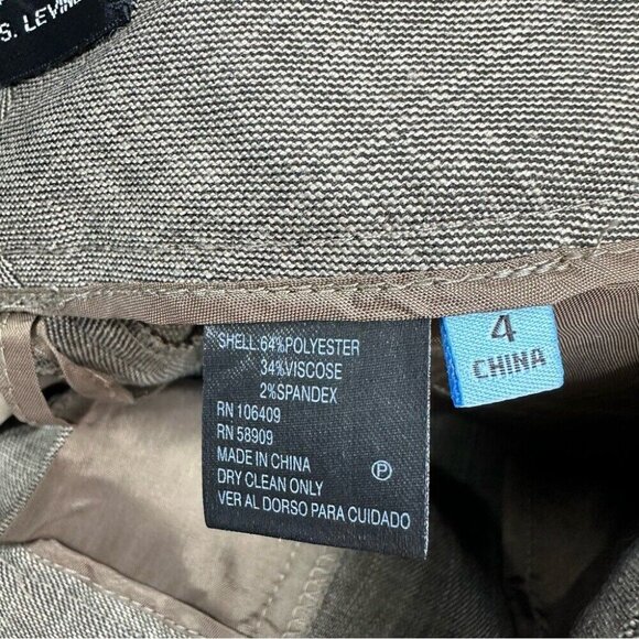 Tahari ASL Women's Tan Mid-Rise Flare Business Career Trouser 4T/W30/L33 - Picture 6 of 10